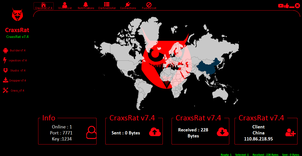 CraxsRat V7.4破解版【去后门】-鹿予源码网